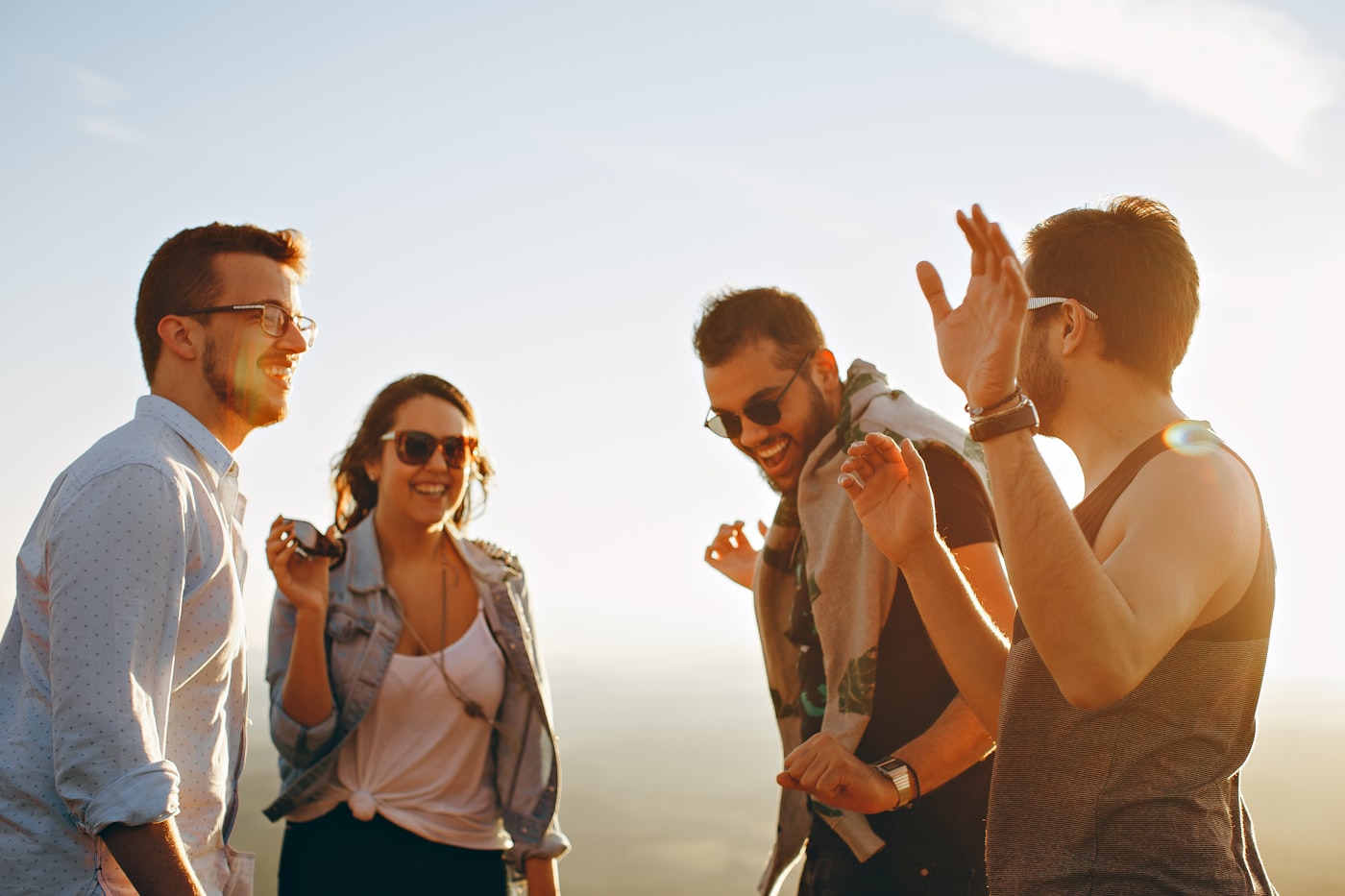 Family spending time together outdoors